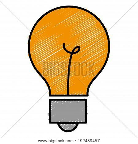 bulb light isolated icon vector illustration design doodle