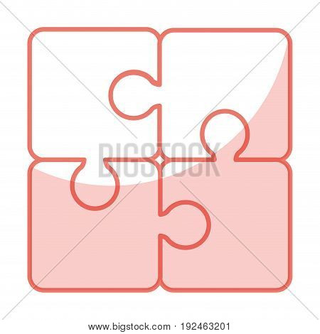 Puzzle tokens flat icon vector illiustration design image