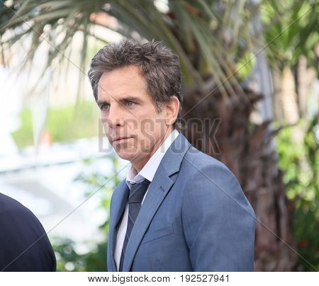  Ben Stiller attends 'The Meyerowitz Stories' photocall during the 70th Cannes Film Festival at Palais on May 21, 2017 in Cannes, France. 