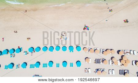 South Beach, Miami Beach. Umberlla beach. Florida. USA.