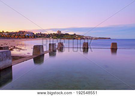 Coogee Beach sunset on Sydney's Eastern Beaches in Australia