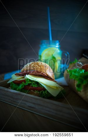 Snack Concept With Burgers