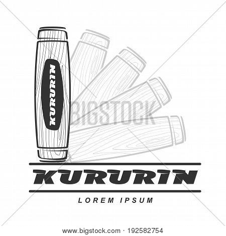 Hand Fidget Kururin Logo Vector Illustration