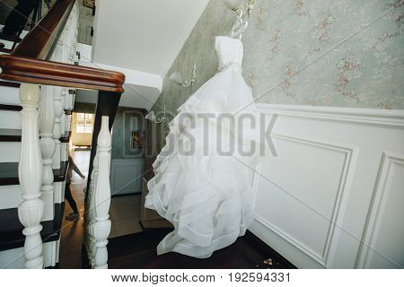 Weddin Romantic Dress In Fashion Concept.