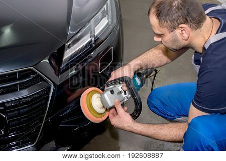 Polished black car polishing machine polished finishing