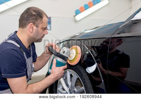Polished black car polishing machine polished finishing