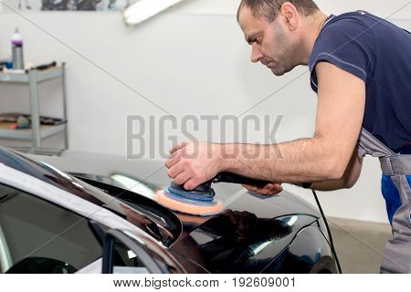 Polished black car polishing machine polished finishing