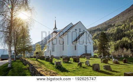 Old catholic church in Stryn nown in Norway