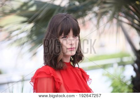 Stacy Martin attends the 'Redoubtable (Le Redoutable)' photocall during the 70th annual Cannes Film Festival at Palais des Festivals on May 21, 2017 in Cannes, France. 