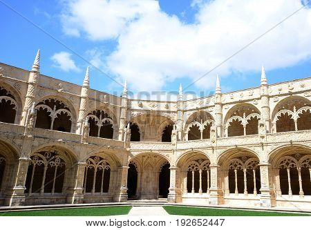 Cloister Of Jeronimos Monastery.