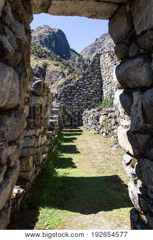 Sayaqmarka Ruin along the Inca Trail, Peru
