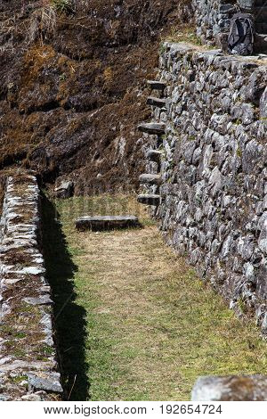 Sayaqmarka Ruin along the Inca Trail, Peru