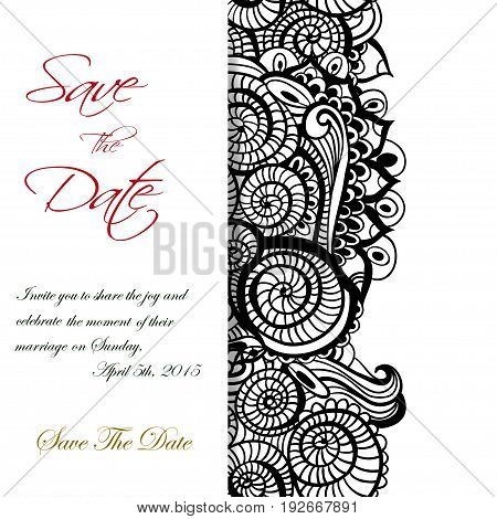 Seamless asian ethnic floral retro doodle background pattern in vector. Zentangles inspired.