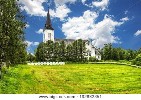 Sortland Church In Sortland In Nordland County, Norway