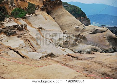 Yeh Liu. Rock formations due to wind. Taiwan