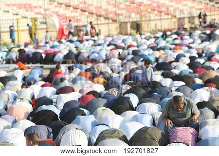 Muslims Celebrating Eid Al-fitr