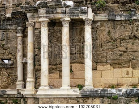 detail from Roman archaelogical site in Alanya