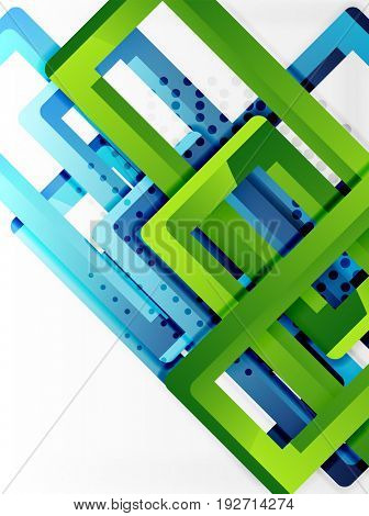 Rectangle tube elements, 3d background