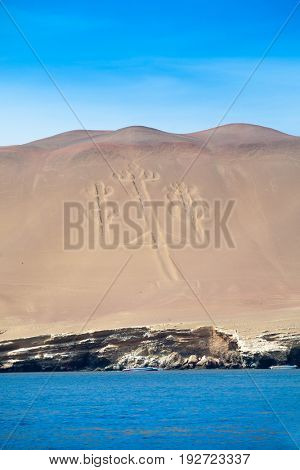 El Candelabro, Ballestas Islands, Peru, South America
