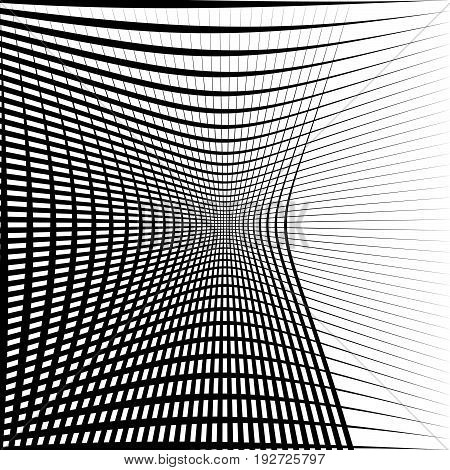 Geometric Black And White Texture. Mesh, Grid Pattern Of Lines