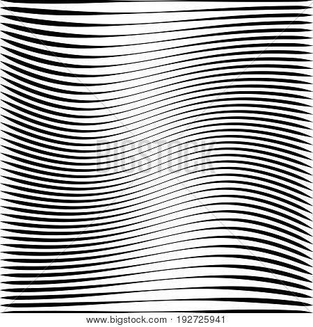 Geometric Black And White Texture. Mesh, Grid Pattern Of Lines