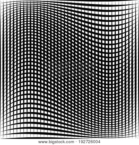 Geometric Black And White Texture. Mesh, Grid Pattern Of Lines