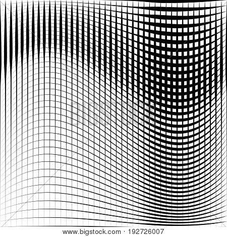 Geometric Black And White Texture. Mesh, Grid Pattern Of Lines