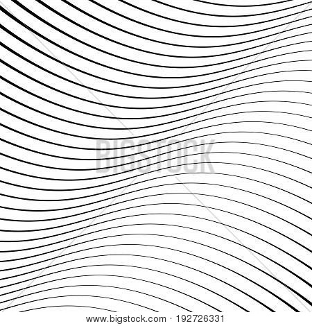 Geometric Black And White Texture. Mesh, Grid Pattern Of Lines