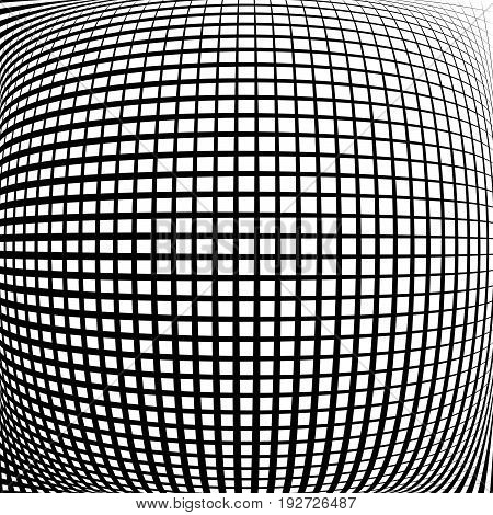 Geometric Black And White Texture. Mesh, Grid Pattern Of Lines