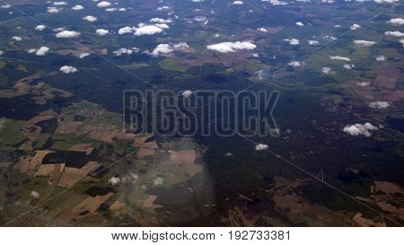 Aerial view.May 12 ,2017  Kiev region, Ukraine