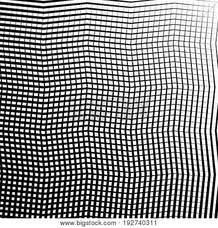 Geometric Black And White Texture. Mesh, Grid Pattern Of Lines