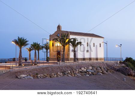 Church Ermita de Nuestra Senora del Carmen in Isla Plana Region of Murcia Spain