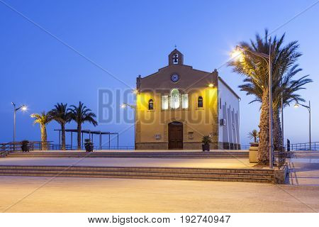 Church Ermita de Nuestra Senora del Carmen in Isla Plana Region of Murcia Spain