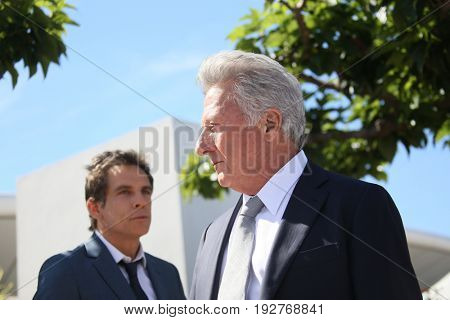Dustin Hoffman, Ben Stiller attend the 'The Meyerowitz Stories' photocall during the 70th annual Cannes Film Festival at Palais des Festivals on May 21, 2017 in Cannes, France. 