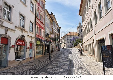 Street Scene In Aveiro, Portugal