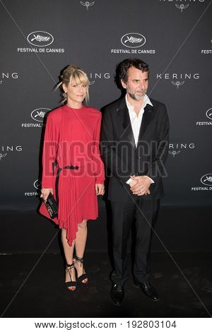 Marina Fois, Eric Lartigau at the Women in Motion Awards Dinner  for at the 70th Festival de Cannes.May 21, 2017 Cannes, France