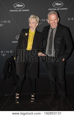 Tonie Marshall, Jean-Paul Gaultier at the Women in Motion Awards Dinner  for at the 70th Festival de Cannes.May 21, 2017 Cannes, France