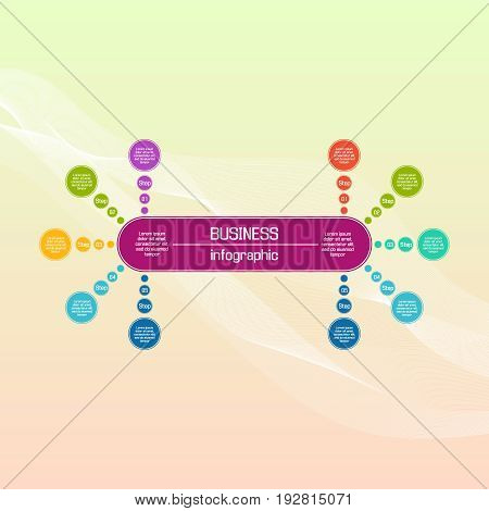 Vector Circle Infographic. Business Diagrams, Presentations And Charts. Background.