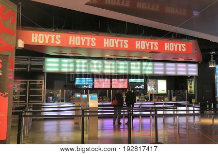 MELBOURNE AUSTRALIA - JUNE 14, 2017: Unidentified people visit Hoyts cinema. Hoyts is the second largest cinema group in Australia.