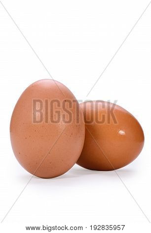 Egg isolated on white background with cilpping path.