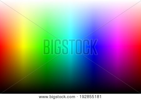 Color spectrum with brightness. Two variation gradient or gradient mesh. Vector