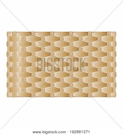 Wicker texture. Straw and rope. Vector illustration