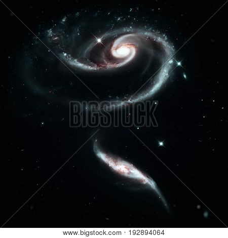 A Rose Made Of Group Of Galaxies Arp 273 In The Andromeda.