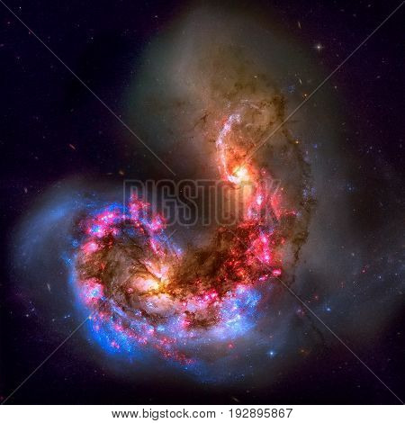 Antennae Galaxies Are A Galaxies In The Constellation Corvus.