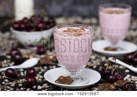 Fresh Cherry Milkshake