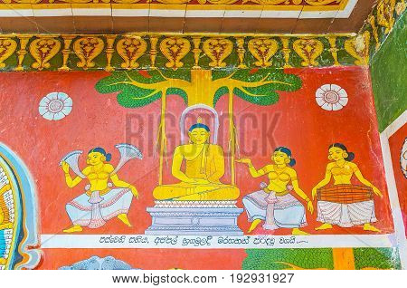 The Painted Walls Of Old Temple