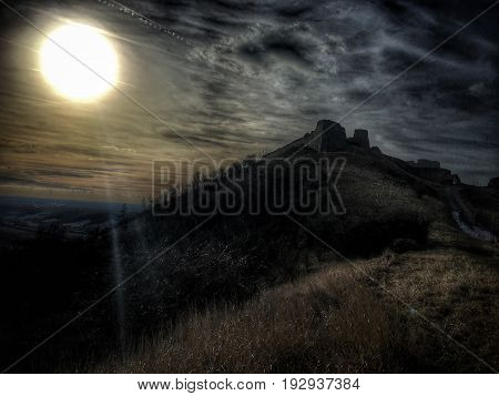 Ruins of a castle which was based in 13th centuRuins of a relatively large castle which was based probably in the second half of the 13th century.