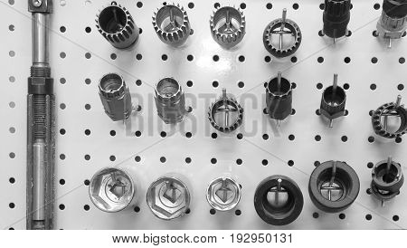 Many Tools In The Mechanical Workshop