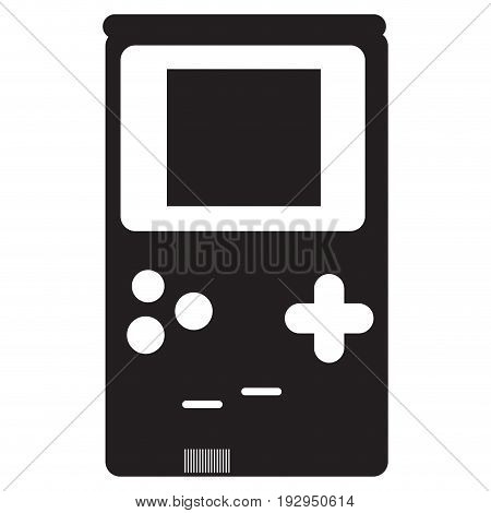 Isolated silhouette of a joystick, Vector illustration