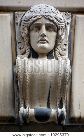 MONTREAL QUEBEC CANADA 06 12 17: : Details of Art Nouveau is an international style of art, architecture and applied art, especially the decorative arts, that was most popular between 1890 and 1910